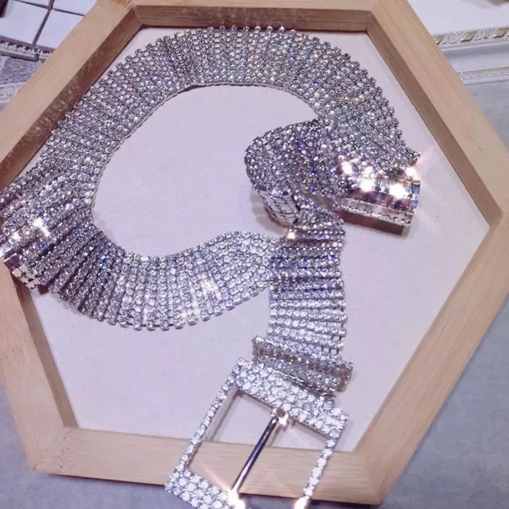 Silver Belt Rhinestones - Picture 5 of 6